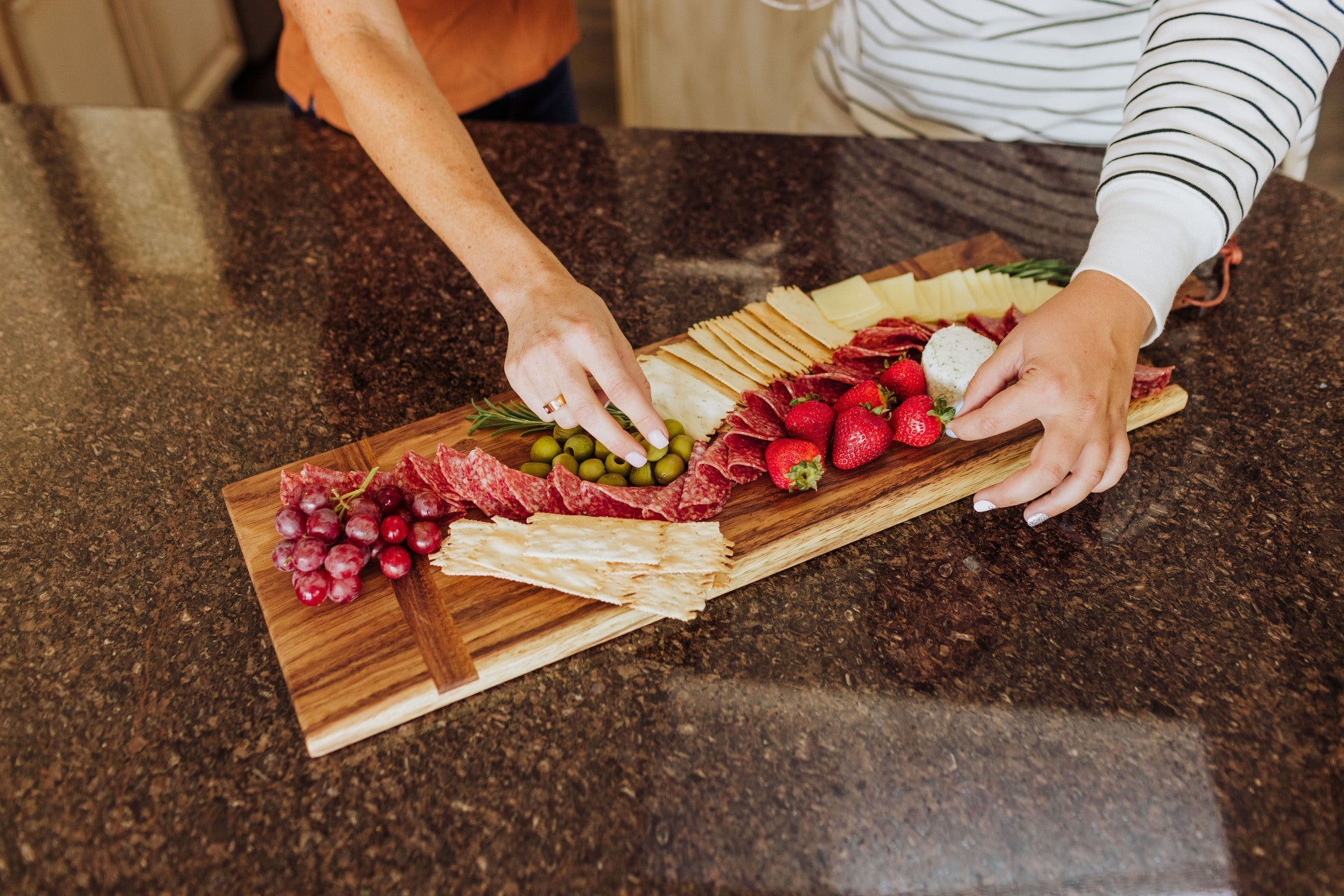 Madera Rectangular Long Charcuterie Board - 29" x 9" by Picnic Time Family of Brands