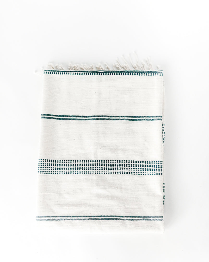 Aden Cotton Throw Blanket by Creative Women