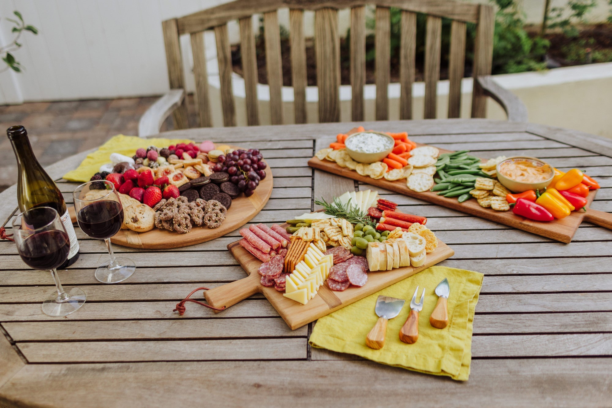 Madera Rectangular Long Charcuterie Board - 29" x 9" by Picnic Time Family of Brands