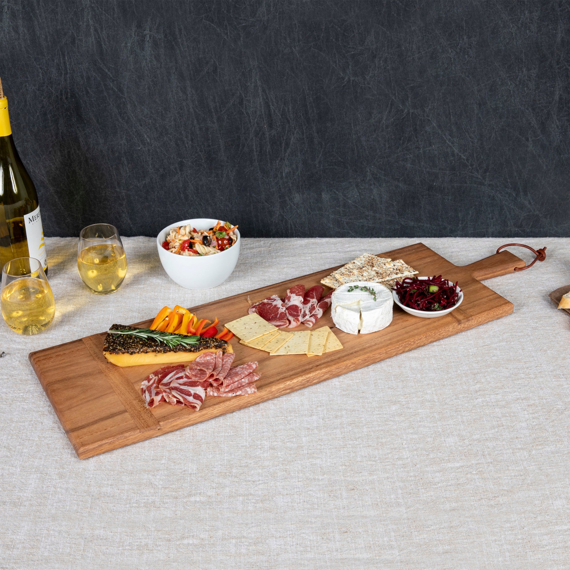 Madera Rectangular Long Charcuterie Board - 29" x 9" by Picnic Time Family of Brands