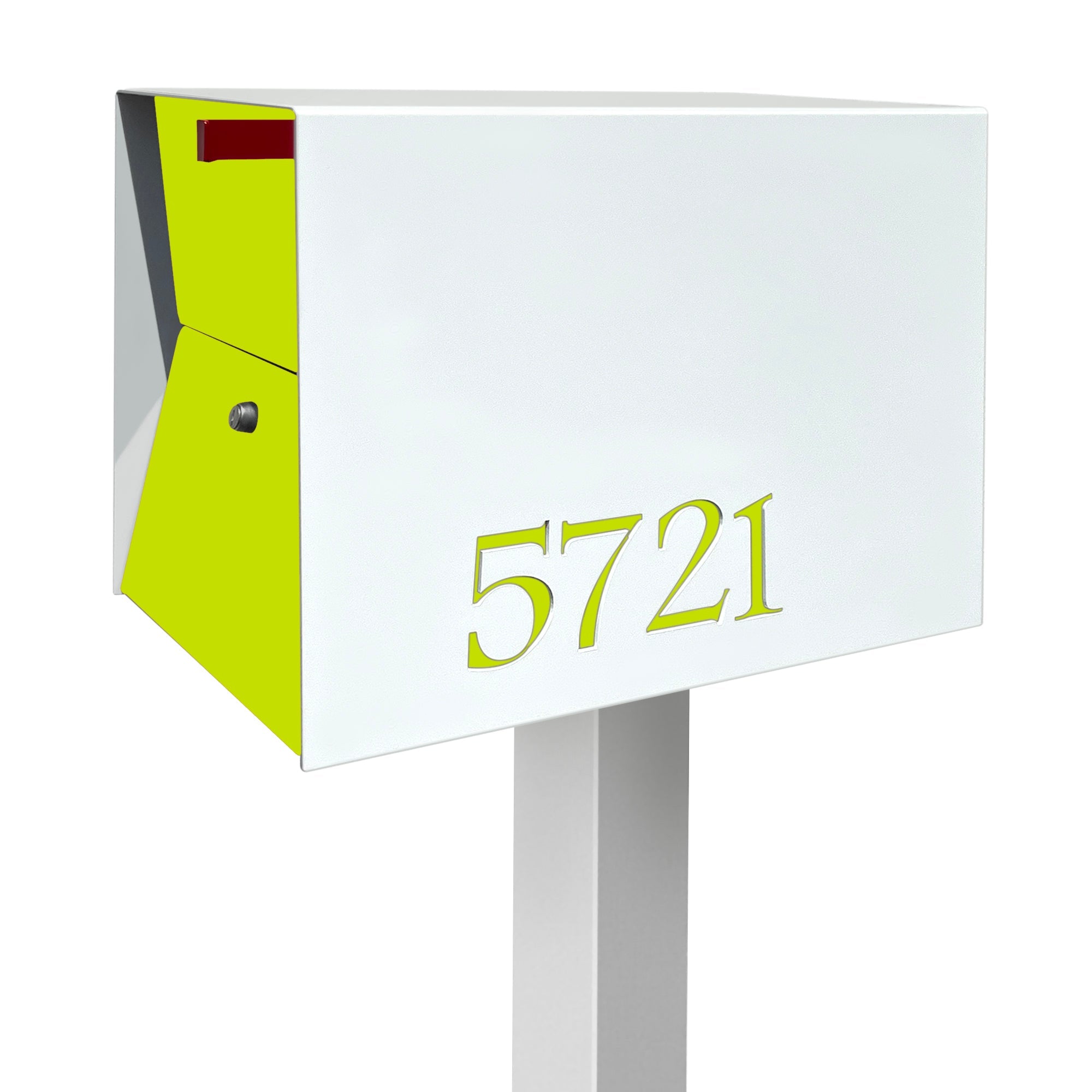 NEW! The UpTown Box Locking Package Dropbox in ARCTIC WHITE - Modern Mailbox by Tedstuff.com