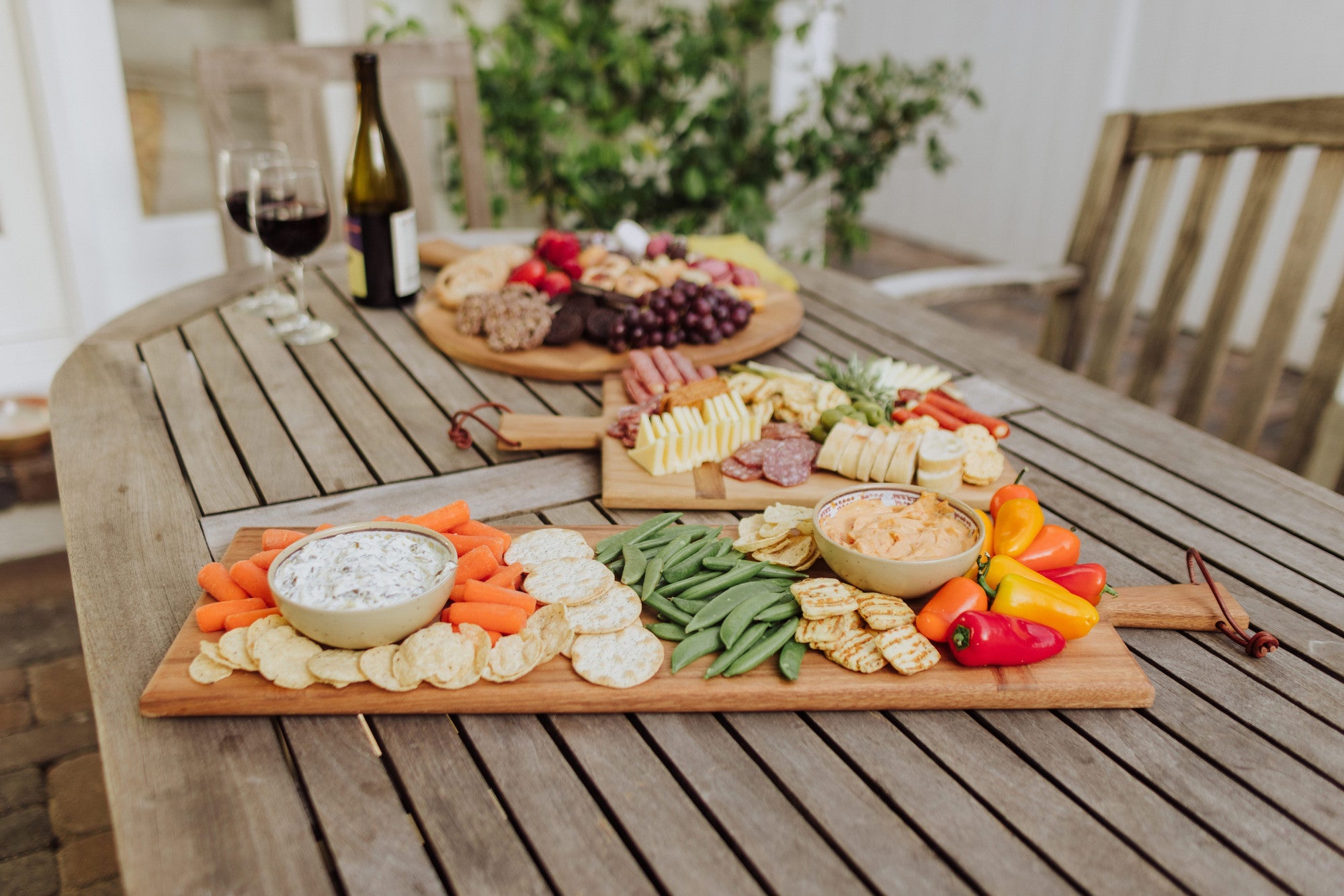 Madera Rectangular Long Charcuterie Board - 29" x 9" by Picnic Time Family of Brands