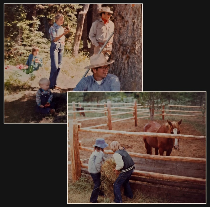 Family photos from early trips across the American West