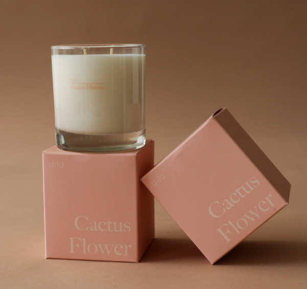 Hand Poured Soy Candle in Cactus Flower, Desert Kush + Palo Santo