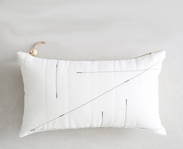 Quilted Linen Pillows in Three Sizes